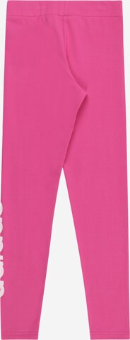 ADIDAS SPORTSWEAR - Tapered Calças de desporto 'Essentials' em rosa