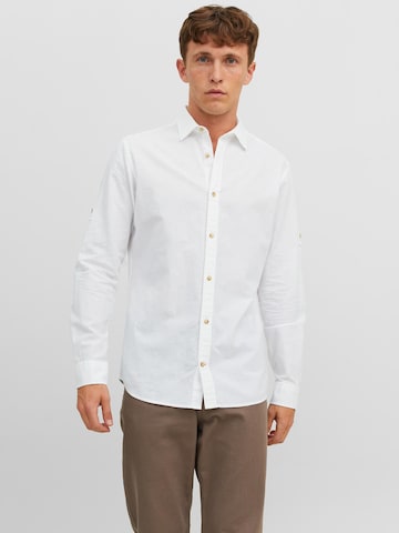 JACK & JONES Regular fit Button Up Shirt in White