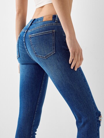 Bershka Skinny Jeans in Blau