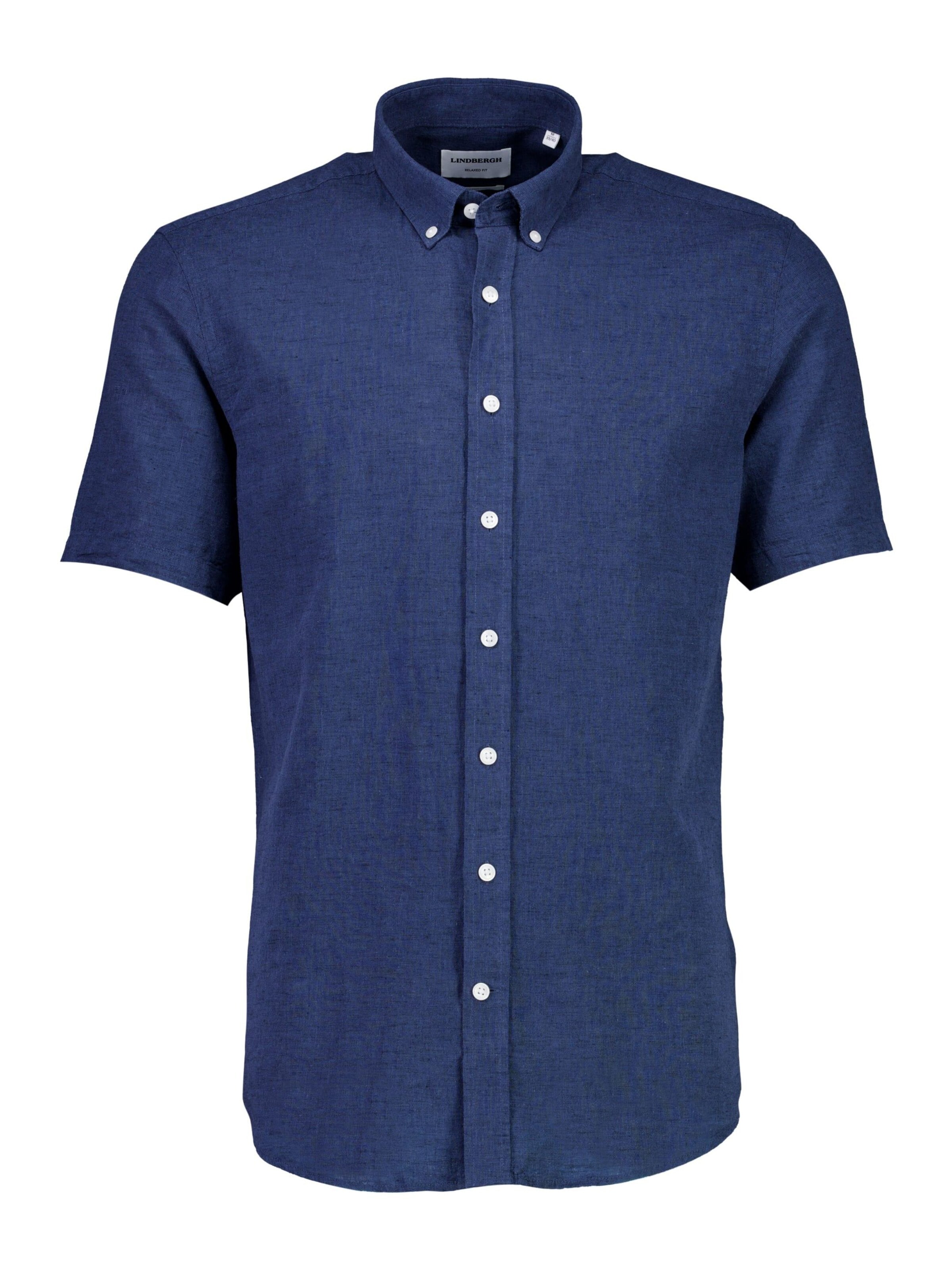 Coupe regular Chemise Lindbergh en bleu : devant