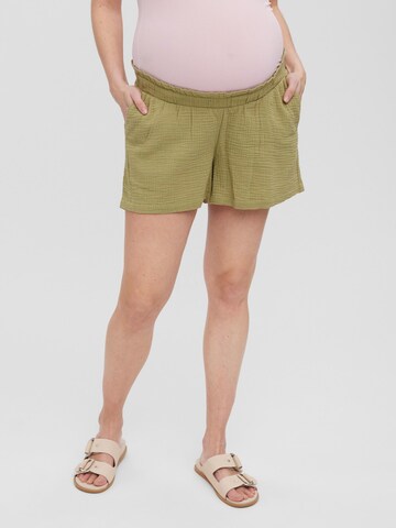 Vero Moda Maternity - Regular Calças 'NATALI' em verde