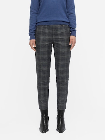 OBJECT Tapered Trousers 'OBJLISA' in Grey: front