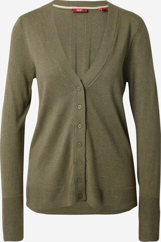 Cardigan ESPRIT en vert : devant