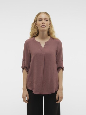 VERO MODA Blouse in Bruin: voorkant