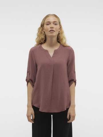 VERO MODA Blouse in Bruin: voorkant