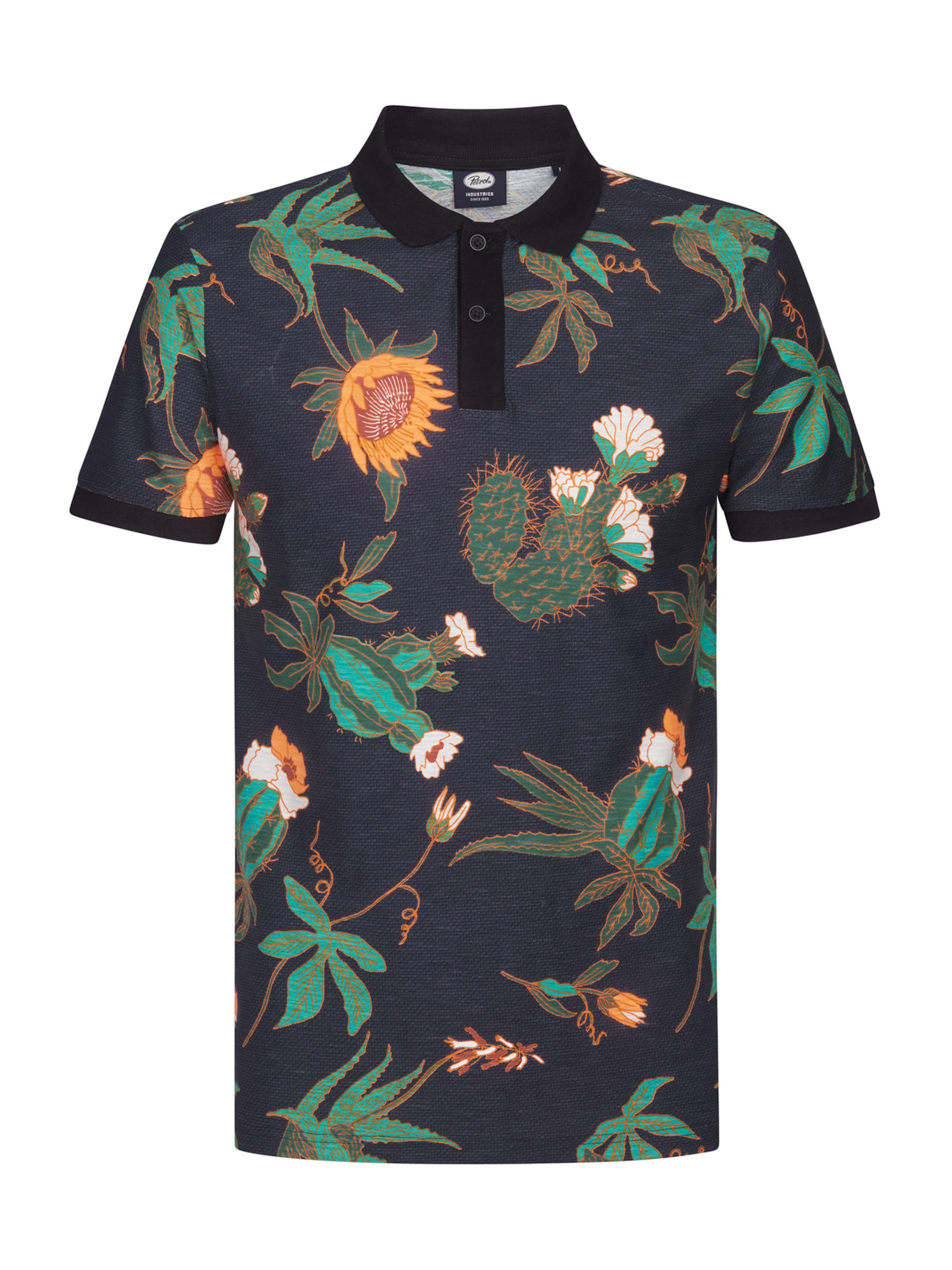 Petrol Industries - Camiseta en negro: frente