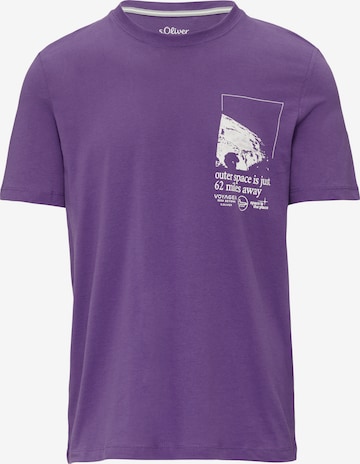 T-Shirt s.Oliver en violet : devant