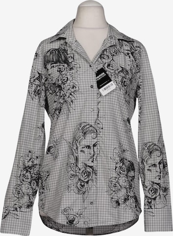 Van Laack Bluse M in Grau: Vorderseite