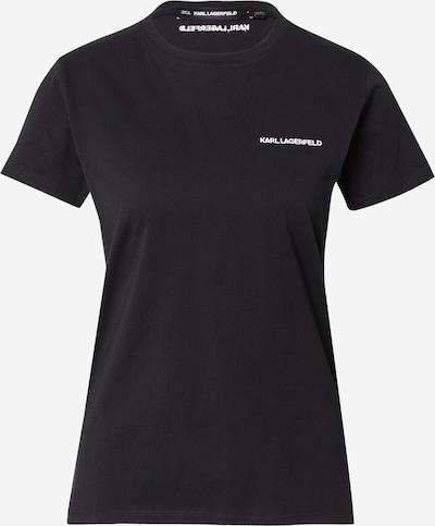 Karl Lagerfeld Majica 'ESSENTIAL' u crna / bijela, Pregled proizvoda