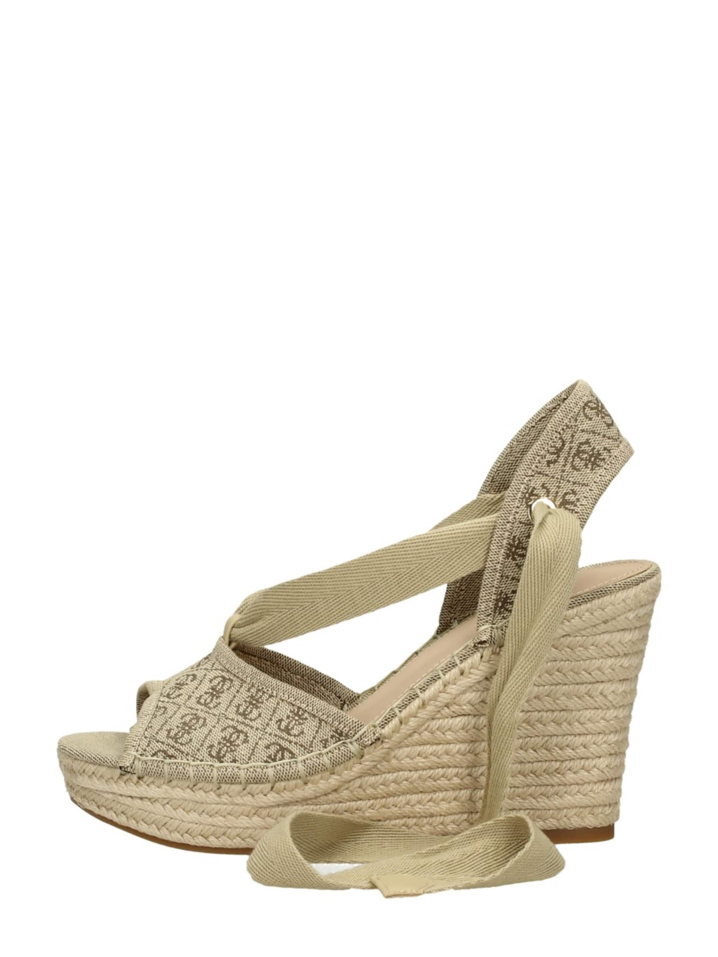 GUESS Riemensandale 'Halona'‌‌‌‌‌‌‌‌‌‌ in Beige: Vorderseite