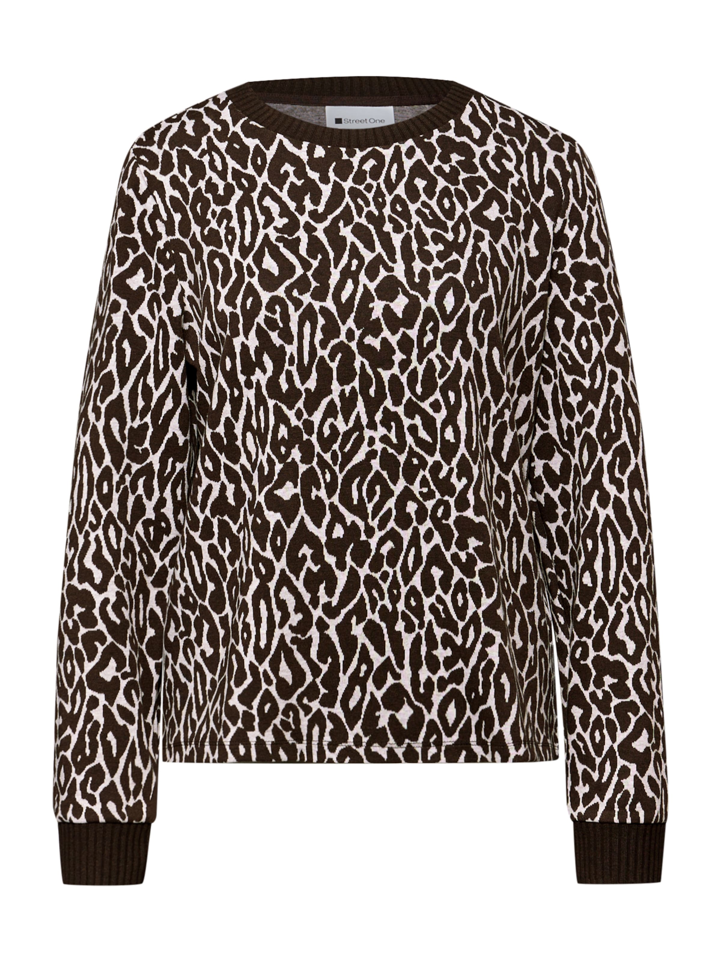 STREET ONE Свитер в Коричневый: спереди
