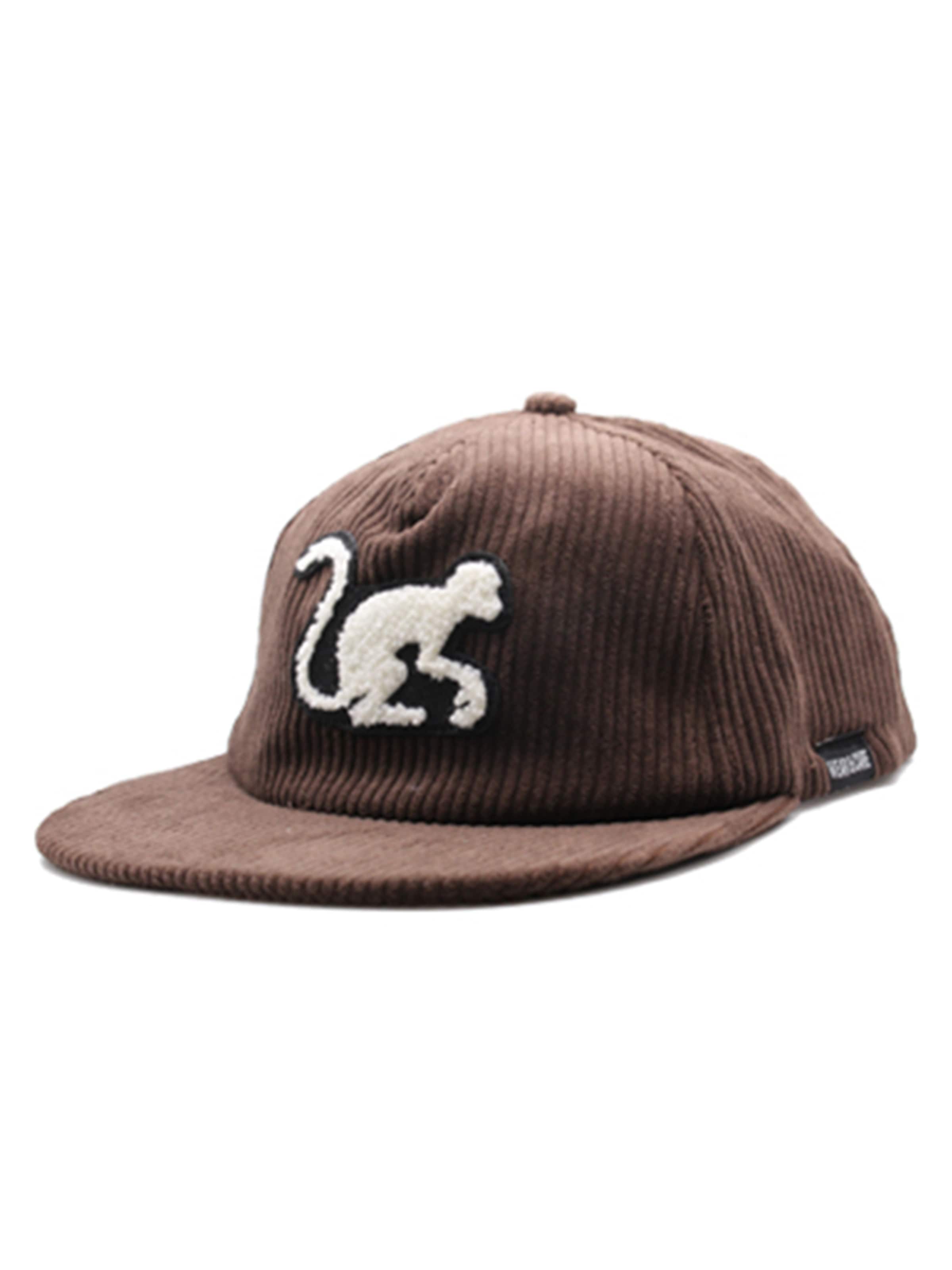 Cappello da baseball sportivo di Surf Monkey in marrone: frontale