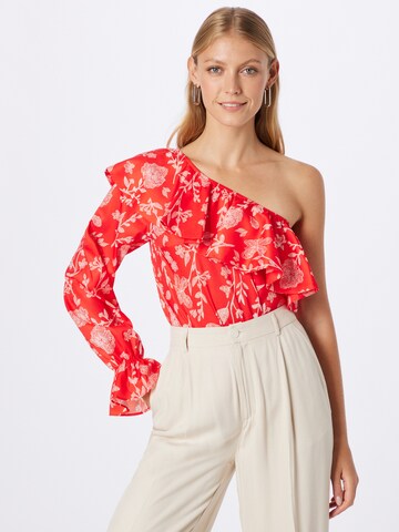 In The Style Blouse body 'JAC JOSSA' in Rood: voorkant