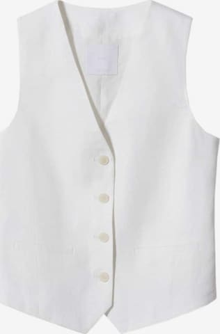 MANGO Vest 'watson' in White: front