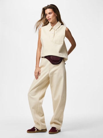 PIECES Blouse 'PCGrace' in Beige