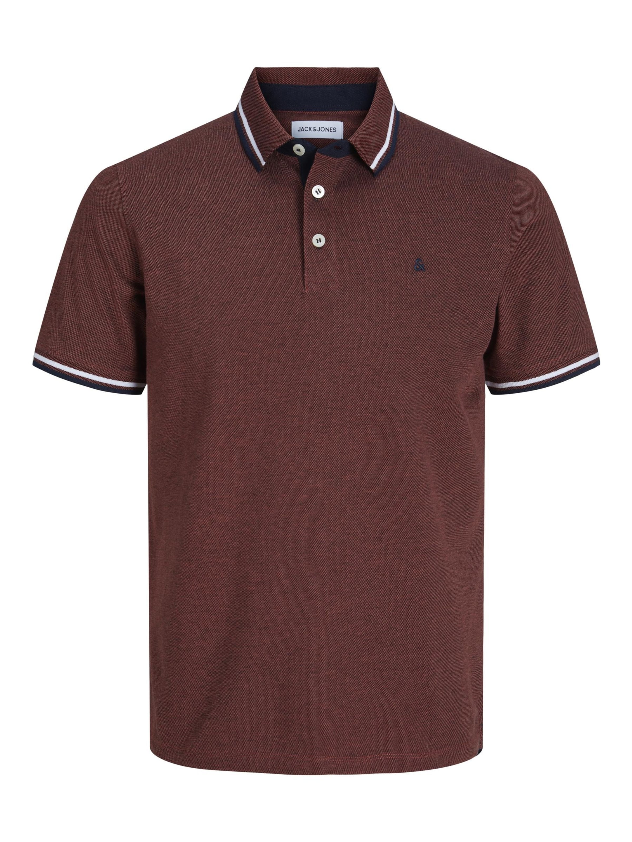 T-Shirt 'JJEPaulos' JACK & JONES en rouge : devant
