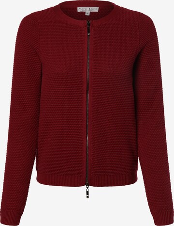 Marie Lund Knit Cardigan in Red: front