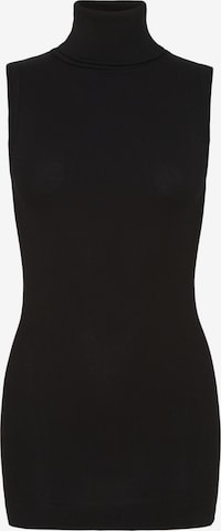 Haut 'Fleur' Seamless Basic en noir : devant