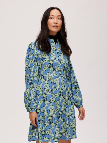 Robe-chemise 'Jana' SELECTED en bleu