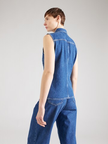 Calvin Klein Jeans Bluse 'LEAN' in Blau