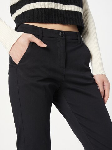 Sisley - Slimfit Pantalón de pinzas en negro