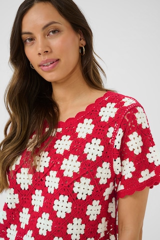 Chemisier 'Kip' Cream en rouge