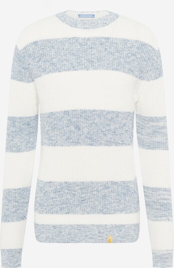 COLOURS & SONS Pullover in blaumeliert / weiß, Produktansicht