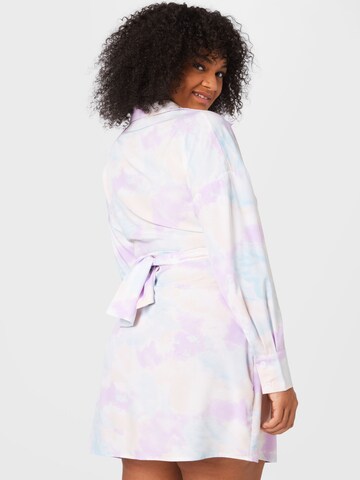 Missguided Plus Shirt dress in Mixed colours