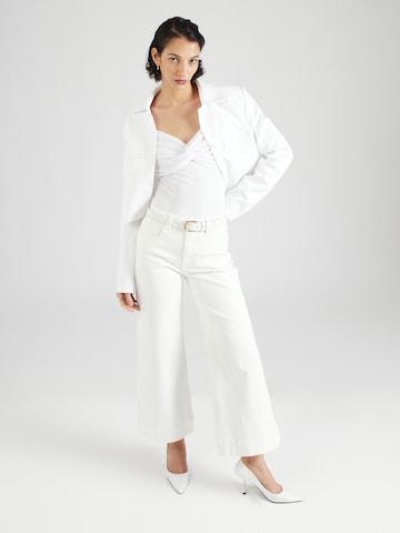 ABOUT YOU x Iconic by Tatiana Kucharova Wide leg Jeans 'Georgia' in White