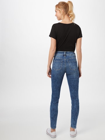 STREET ONE Slimfit Jeans 'QR York' in Blauw