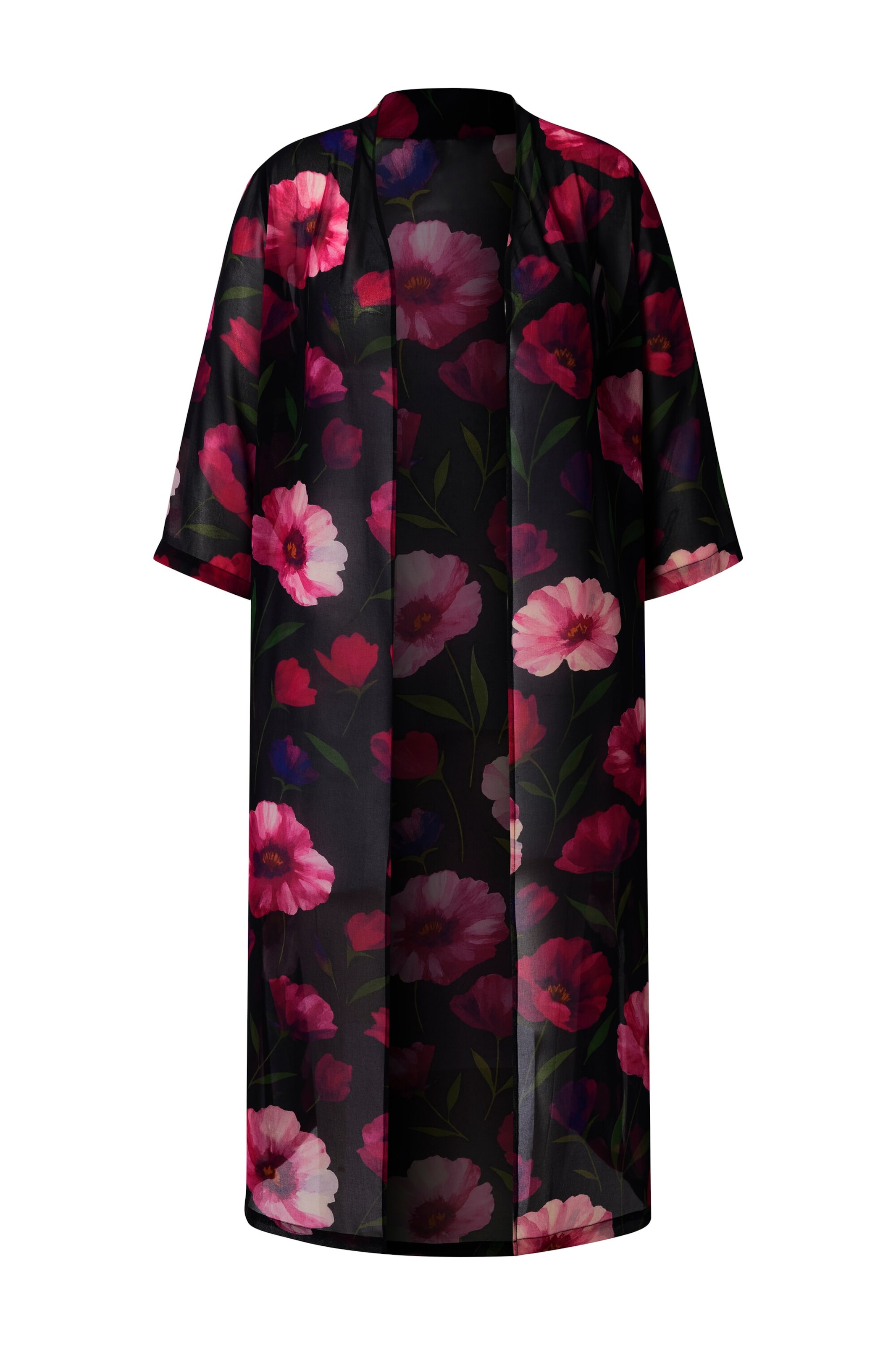 Ulla Popken Tussenjas in Zwart: voorkant