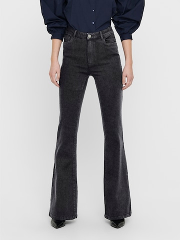 ONLY Flared Jeans 'ONLHELLA' in Zwart: voorkant