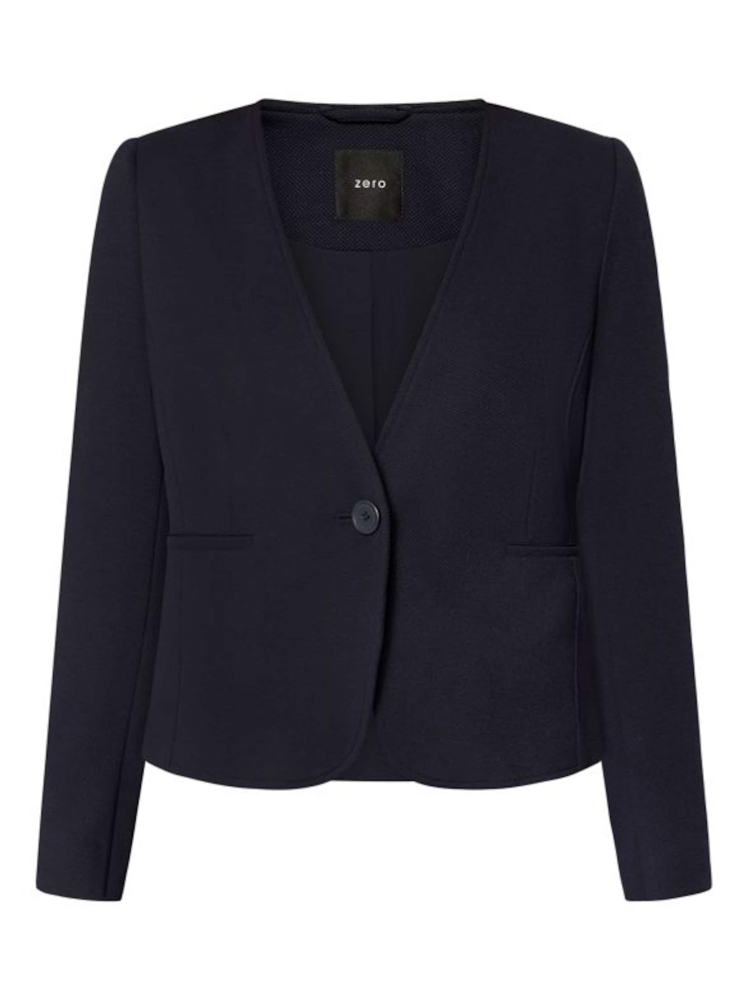 Blazer di zero in blu: frontale