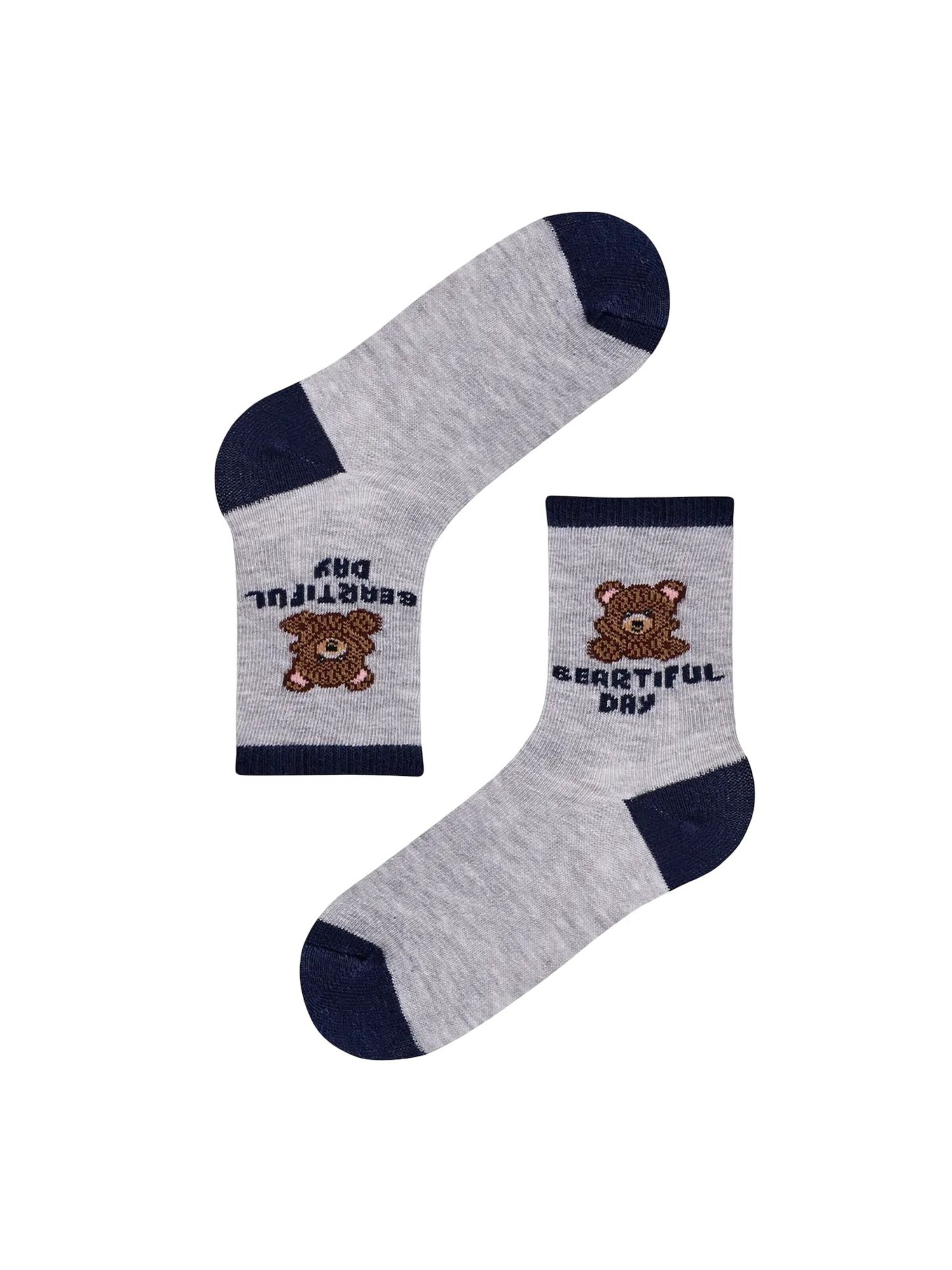 Penti Socken 'PENTI Jungen Teddy-Bär-Muster 4er-Pack Socken'‌‌‌ in Mischfarben