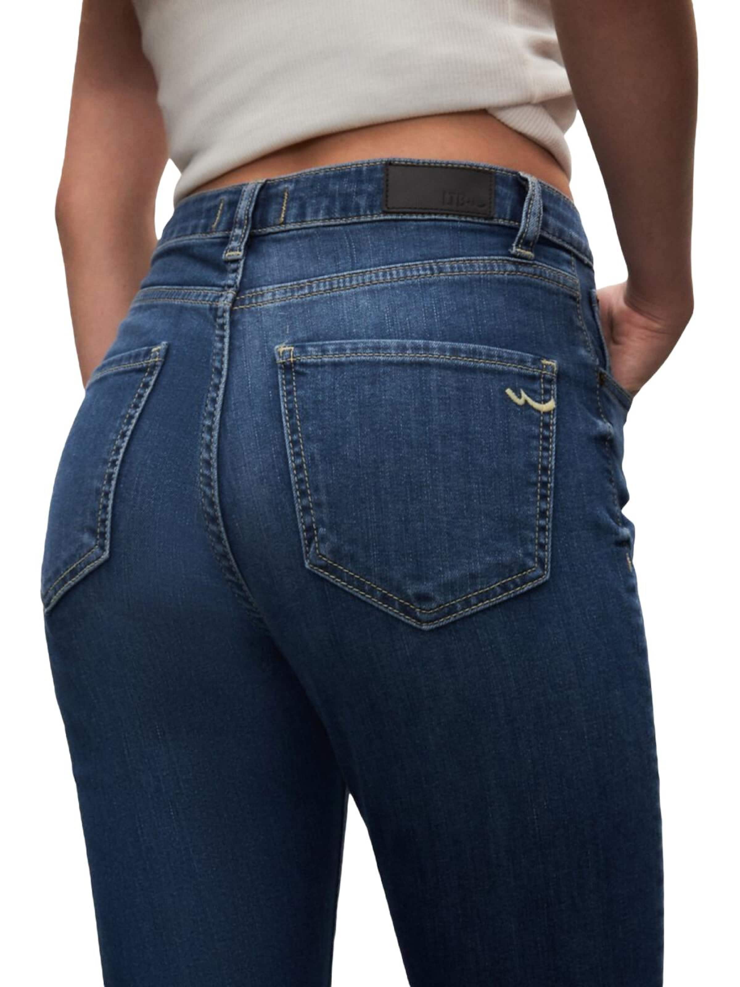 LTB Jeans - Slimfit Vaquero 'LTB Jeans Ronna X Skinny Leg High Waist Jeanshose' en verde