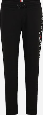 Tommy Hilfiger Big & Tall Regular Trousers in Black: front