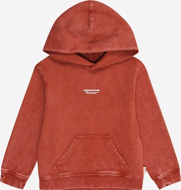 JACK & JONES MINI Sweatshirt 'JORVESTERBRO' in Brown: front