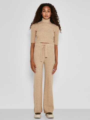 Wide Leg Pantalon 'Susie' Noisy may en marron