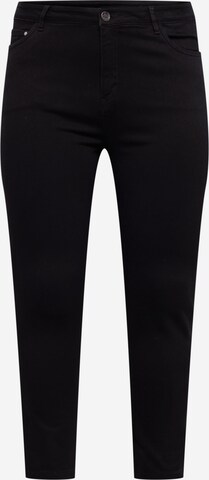 Skinny Jeans de la KAFFE CURVE pe negru: față