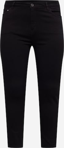 KAFFE CURVE Skinny Jeans in Zwart: voorkant