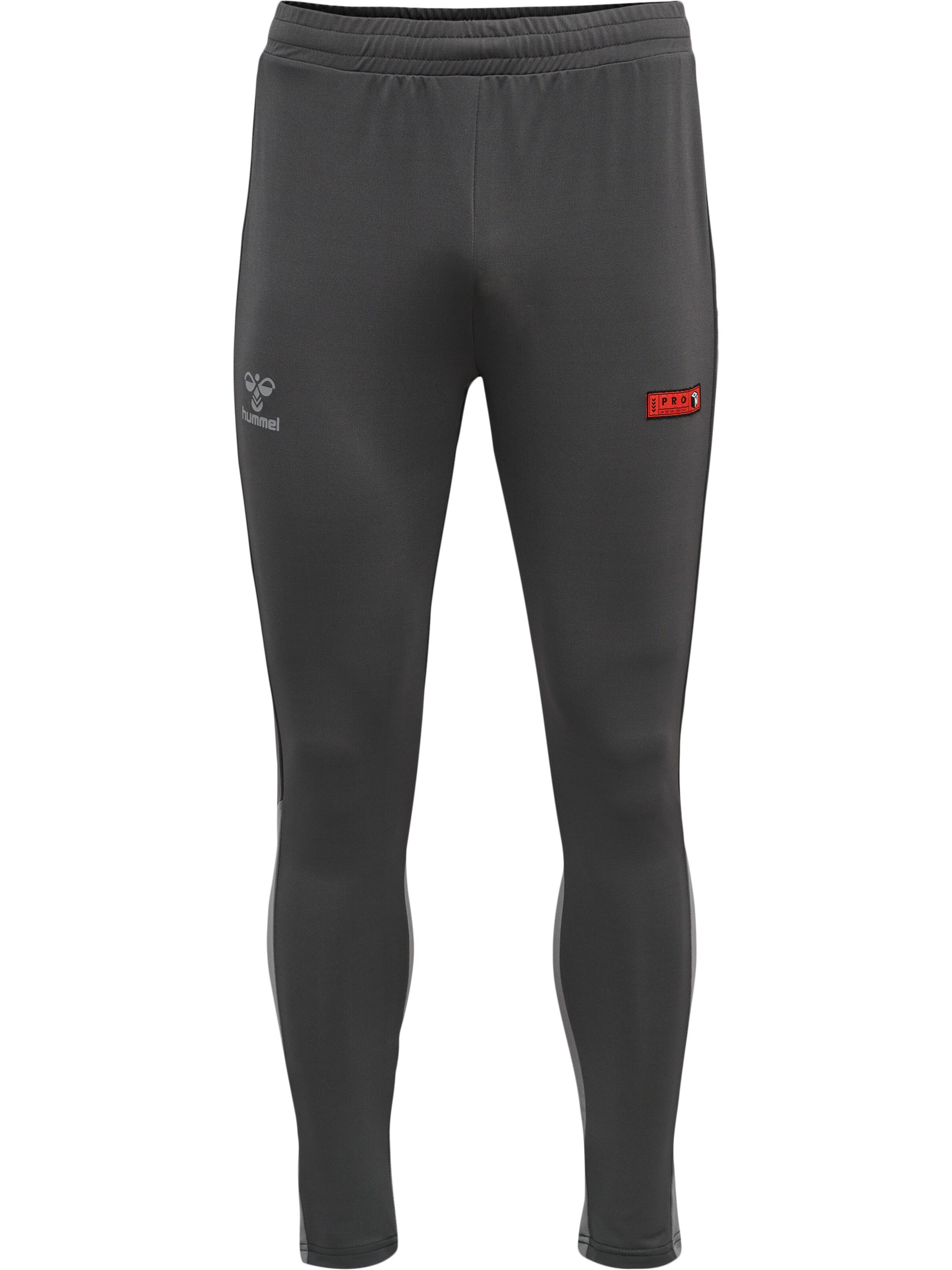 Effilé Pantalon de sport 'Pro Grid' Hummel en gris : devant