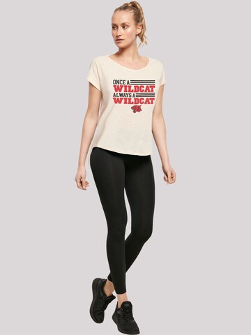 T-shirt 'Disney High School Musical Once a Wildcat Always a Wildcat' F4NT4STIC en beige