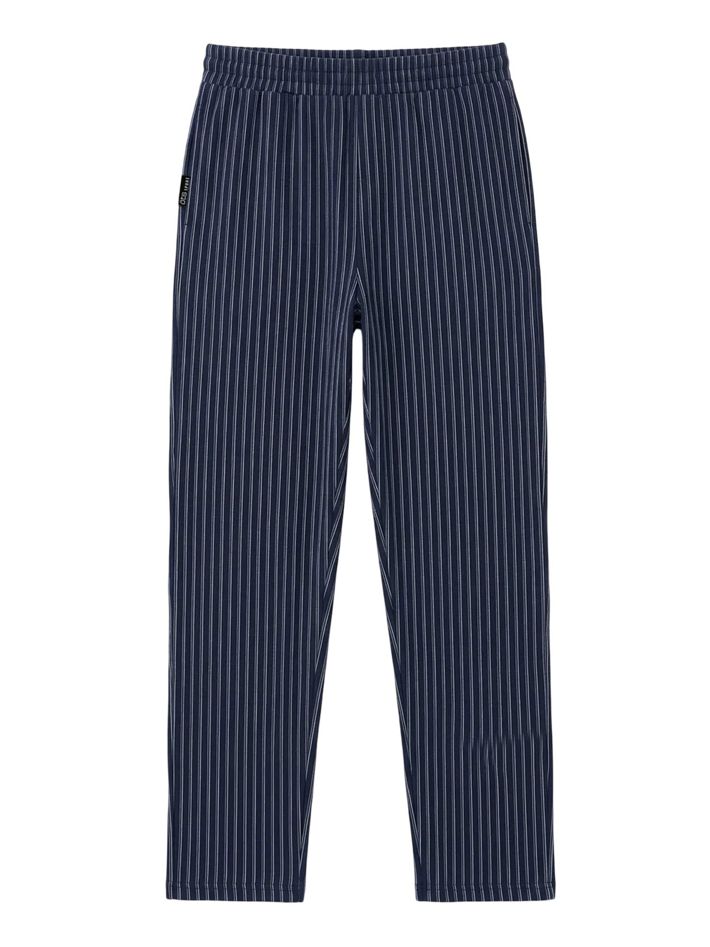 Pantalon de pyjama ÖTS en bleu : devant