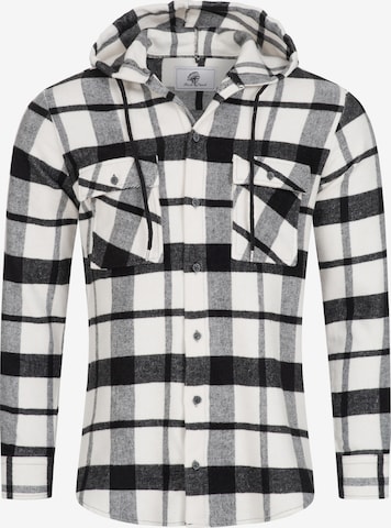 Rock Creek Button Up Shirt in White: front