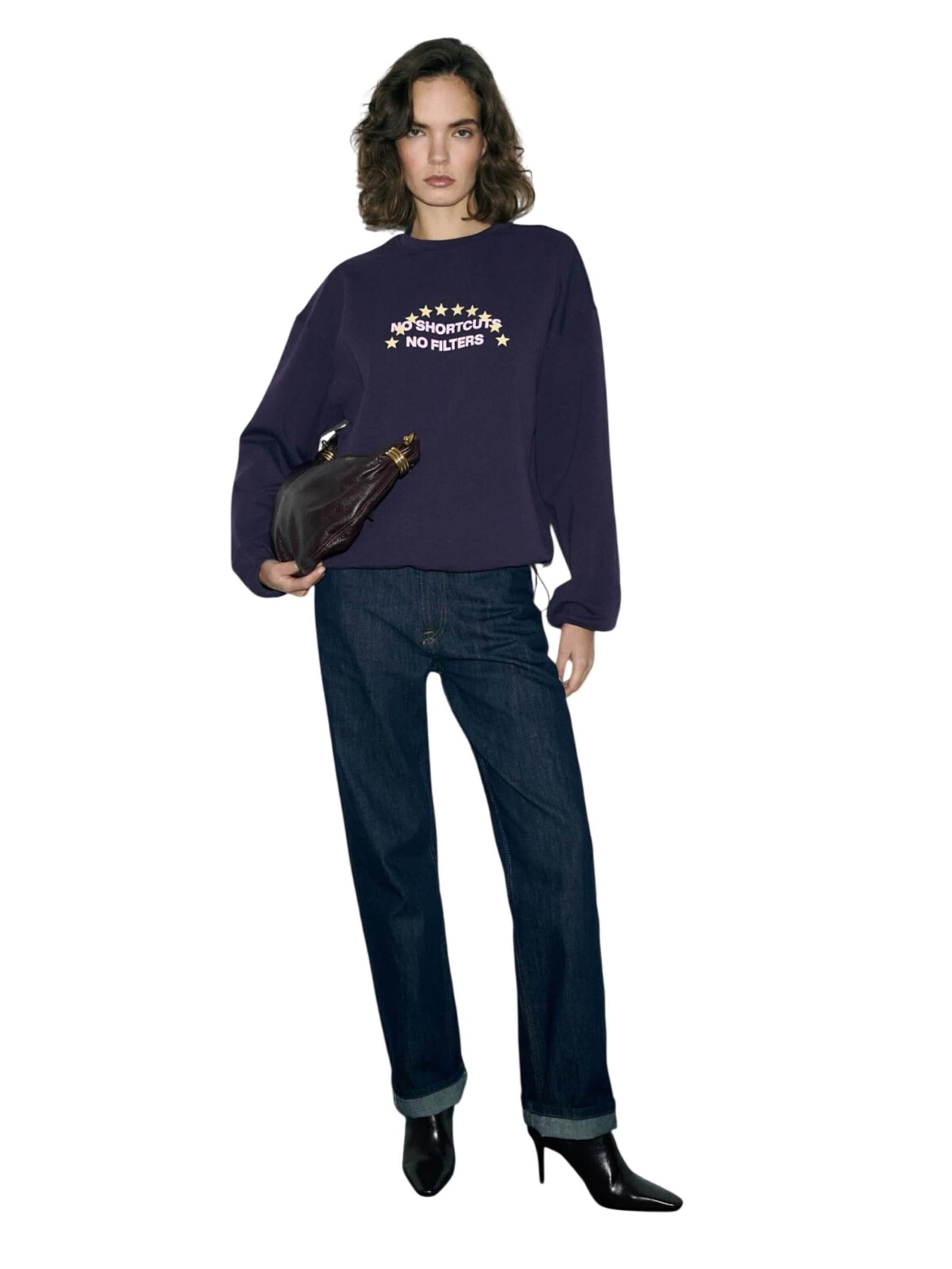 Grimelange Sweater in Purple: front