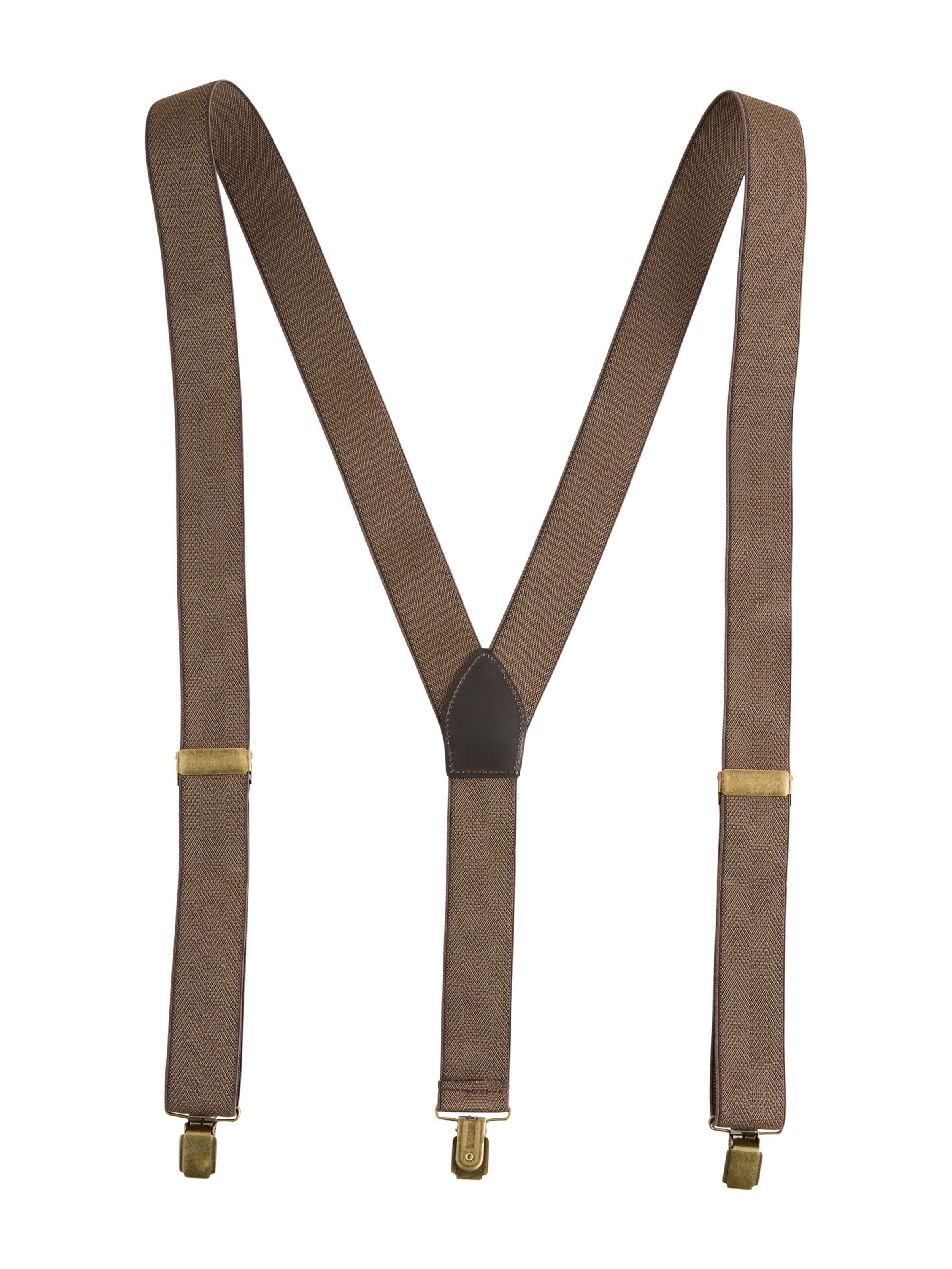 Next Bretels 'Heritage' in Bruin: voorkant