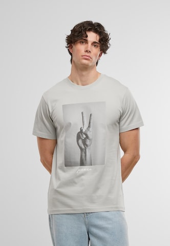 Regular fit Maglietta 'Peace Sign' di MT Men in grigio