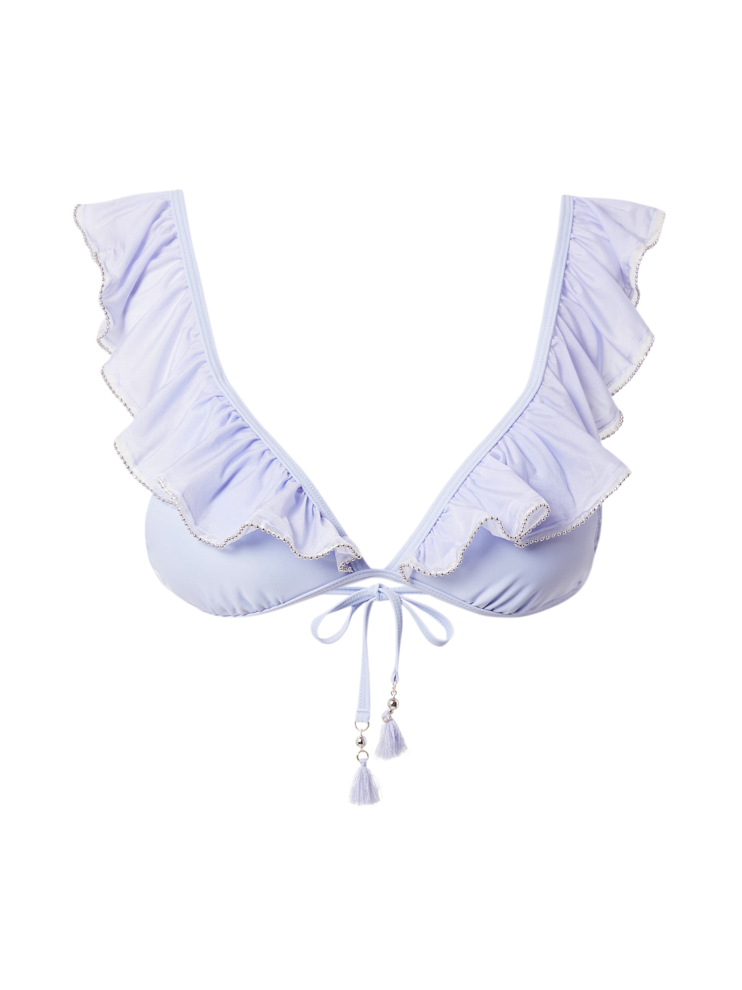 River Island Trojuholníky Bikinový top - Fialová: predná strana