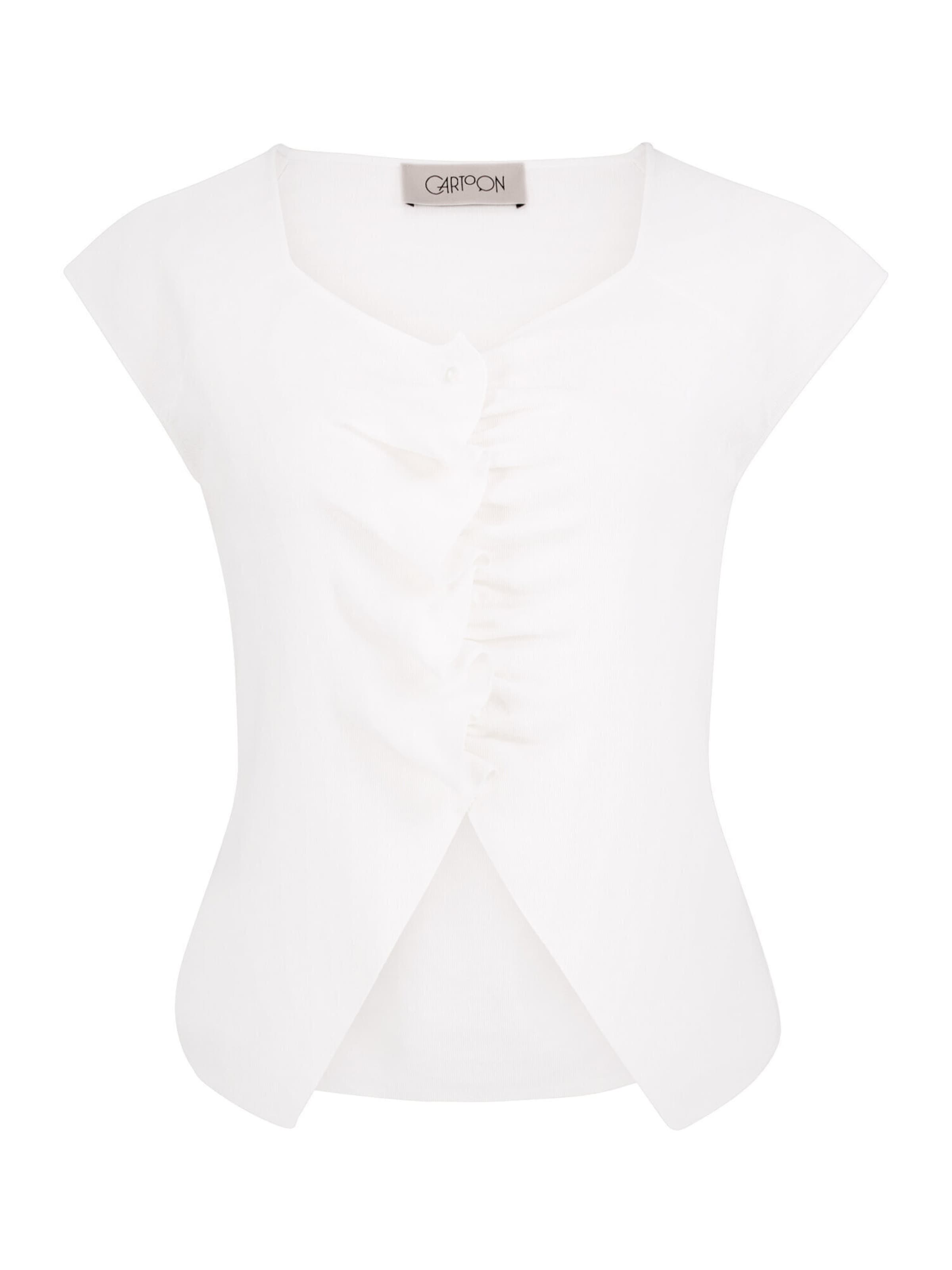 Cardigan Cartoon en blanc : devant