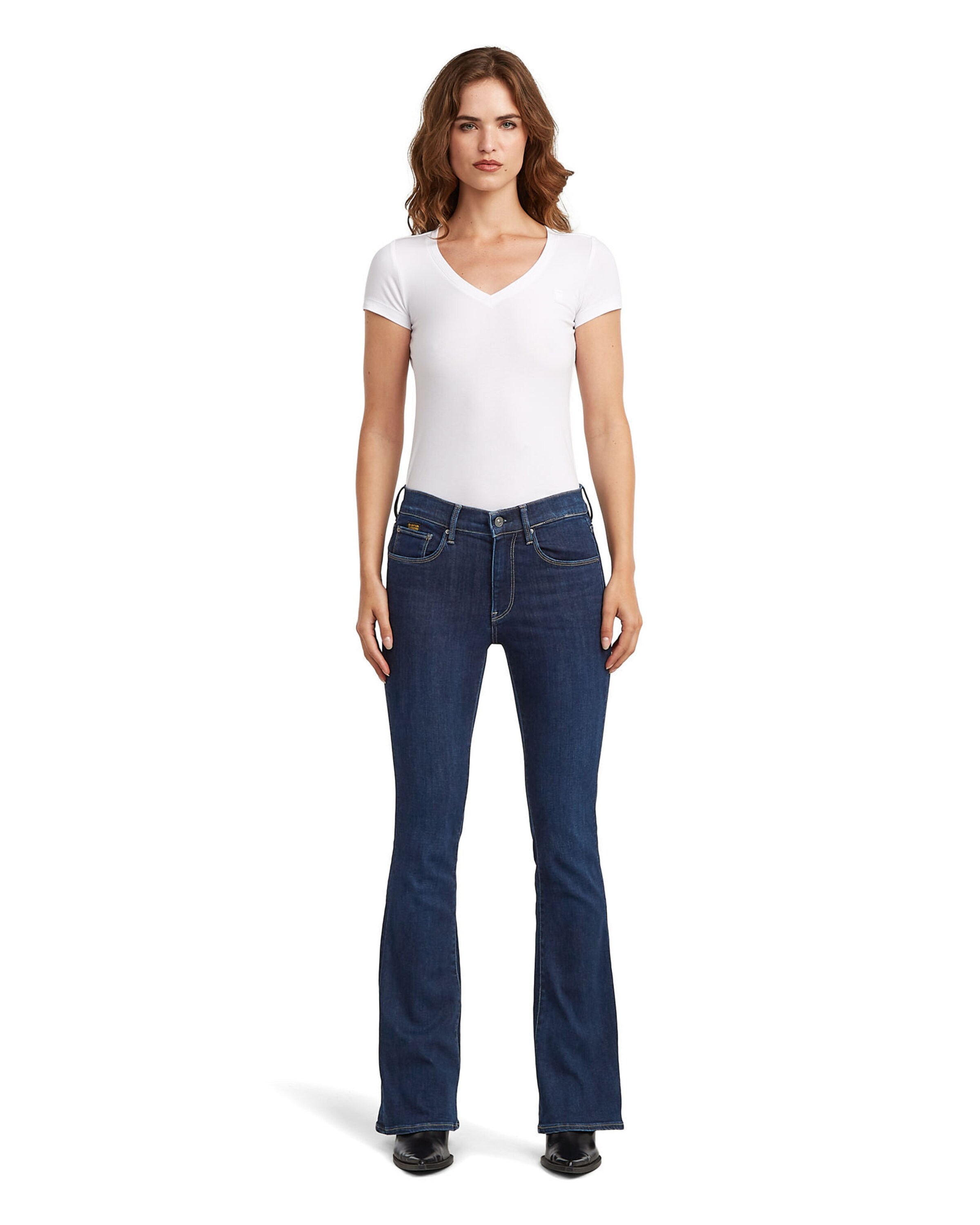 G-STAR Flared Jeans '3301' in Blauw